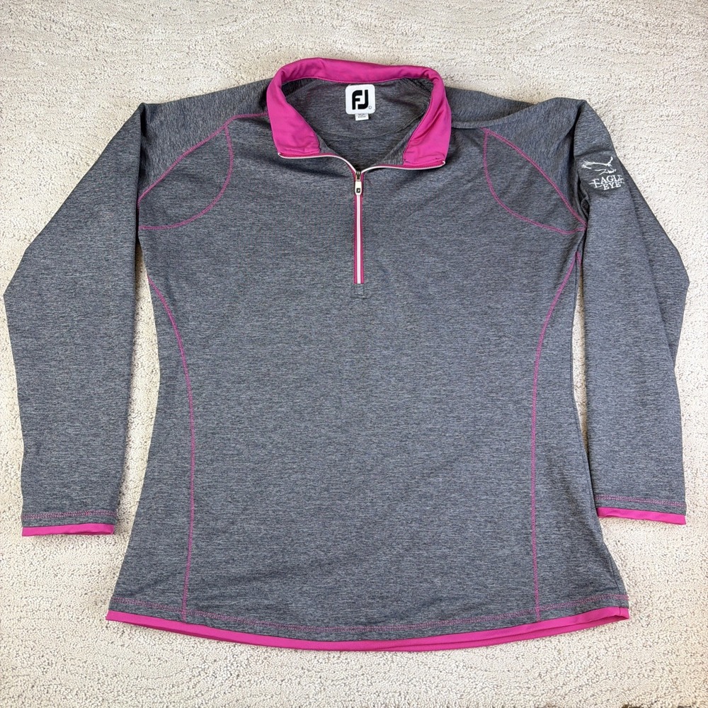 Women's Footjoy FJ Size Large 1/4 Zip Golf Pullover Sweatshirt